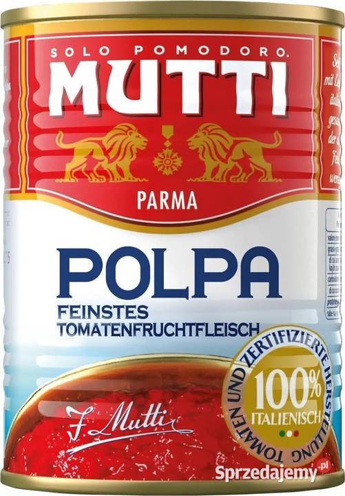 48x Mutti polpa di Pomodoro Pulpa Pomidorowa Sos Świdnica