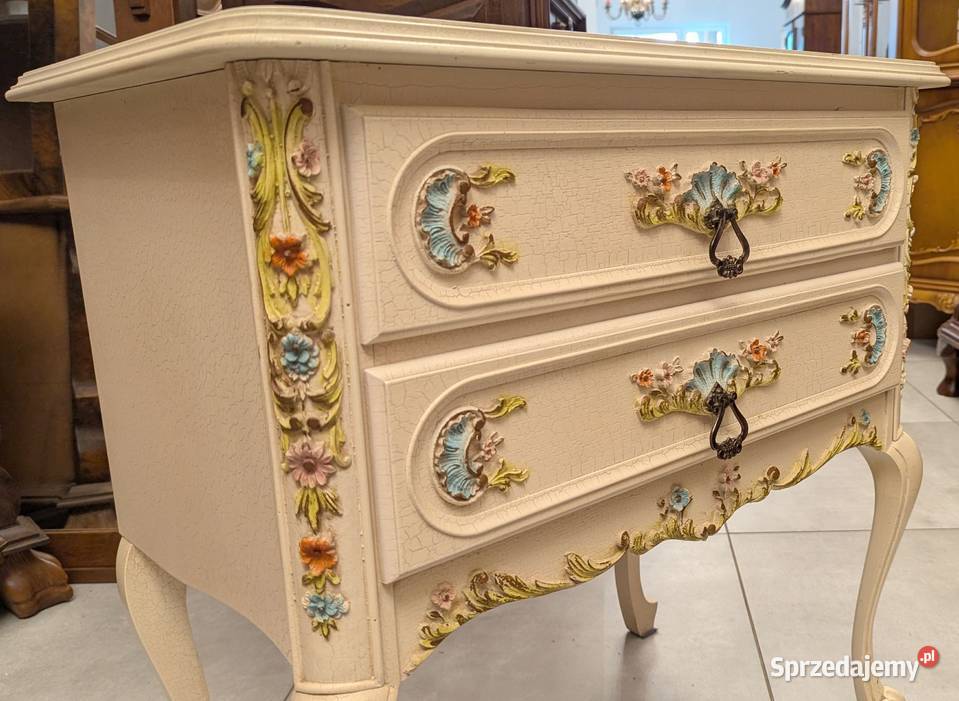 Piękna komoda ludwikowska ecrusklep Dąbrowa Dąbrowa Górnicza sprzedam