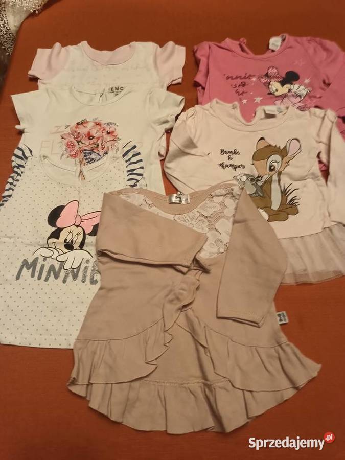 Ubranka dziewczynki rozmiar 74 wielkopolskie