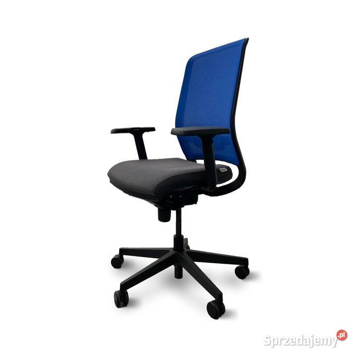 Fotel biurowy Rim Easy mesh szaro niebieski