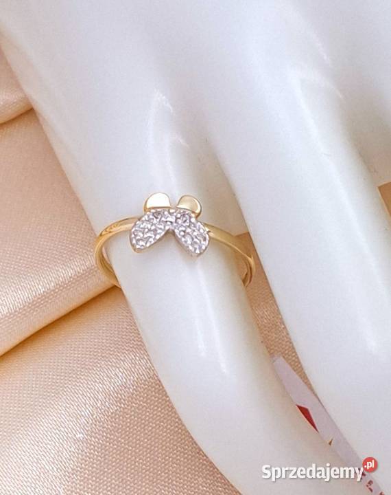 Pierścionek r10 Złoty pr585 motylek Z602 złote wielkopolskie Poznań sprzedam