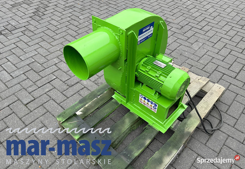 Wentylator do odciągu trocin wyciąg 3kW Sierakowska Huta sprzedam