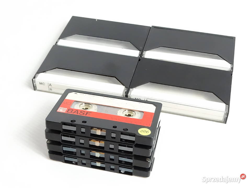 Zestaw 4 kaset magnetofonowych BASF ferro super Biłgoraj sprzedam