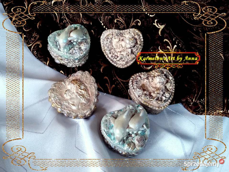 Szkatułka serduszko pudełko mixedmedia Warszawa sprzedam