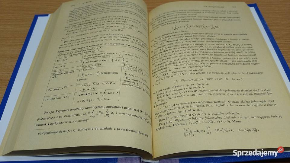 Zarys analizy matematycznej Witold Kleiner Gdańsk