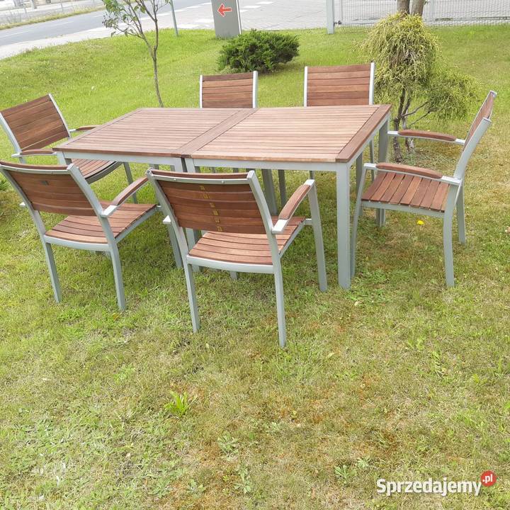 Meble ogrodowe Stół ogrodowy krzesła wielkopolskie Żodyń sprzedam