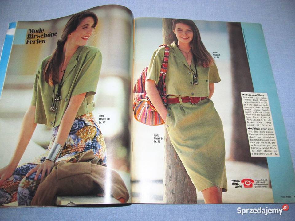 8 x Neue Mode 19868788 Vintage moda szycie Skępe