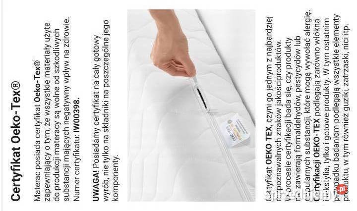 Materac 90x180