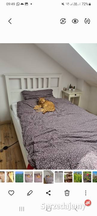 Łóżko Ikea Hemnes 120200 w komplecie z materacem Słupsk