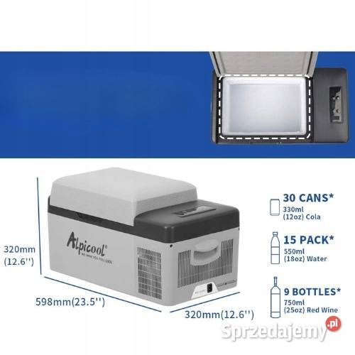 Alpicool C20 Lodówka Turystyczna 12V 20L Mini Myszyniec