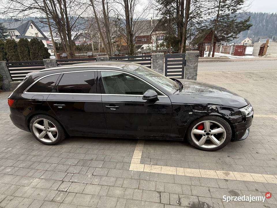 Audi A4 20 TDI 190 STronic SLine 2016 r Panoram uszkodzony Bystra Podhalańska sprzedam