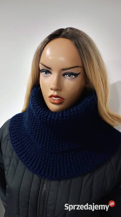 Otulacz ręcznie robiony na drutach Ostrów Wielkopolski