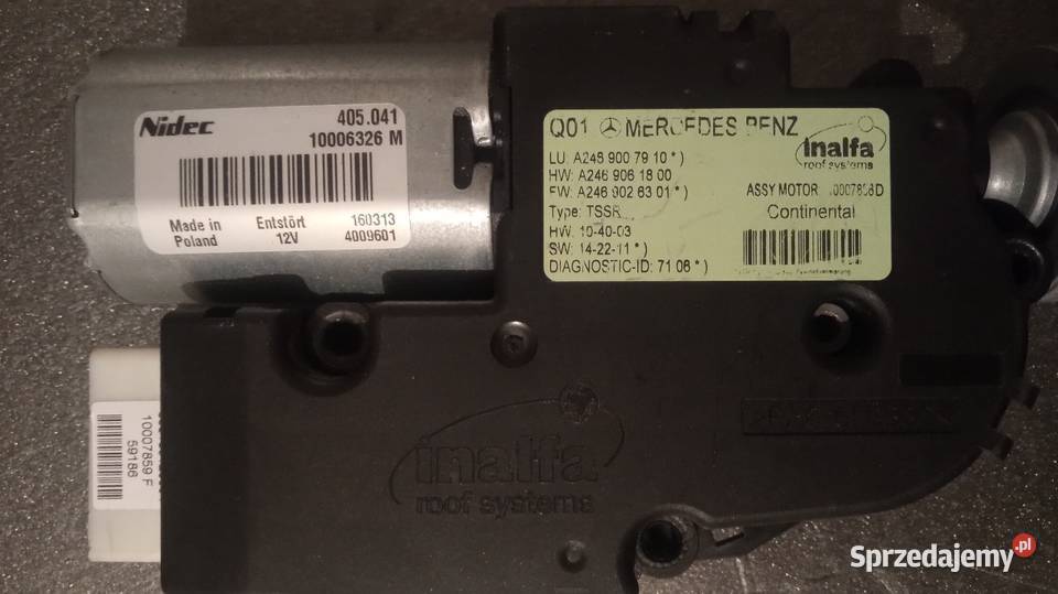Komplet2x elektryczny silnik dachu A2C53366919 Szembruk