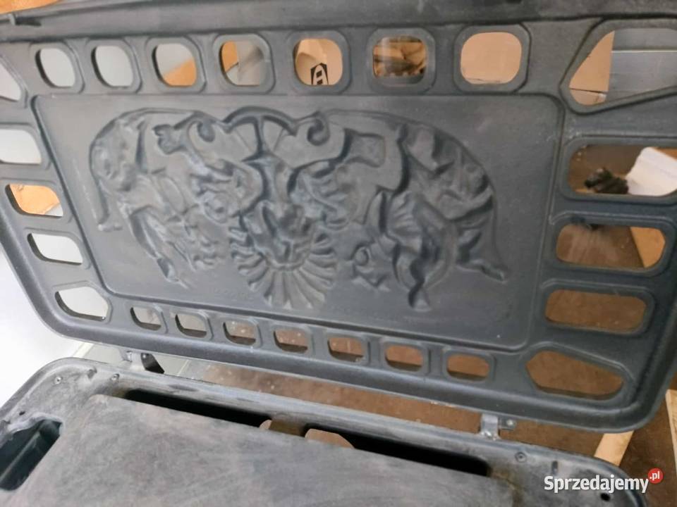 Zabytkowy kominek żeliwny 7 kW ozdobna obudowa w Jarosław