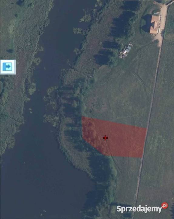 Działka z linią brzegową jeziora Wygryny w