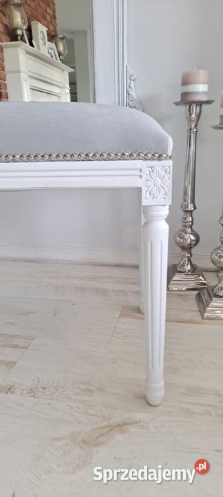 Stylowa pufa ławeczka Medalion Prowansja Shabby 91cm Szczecin