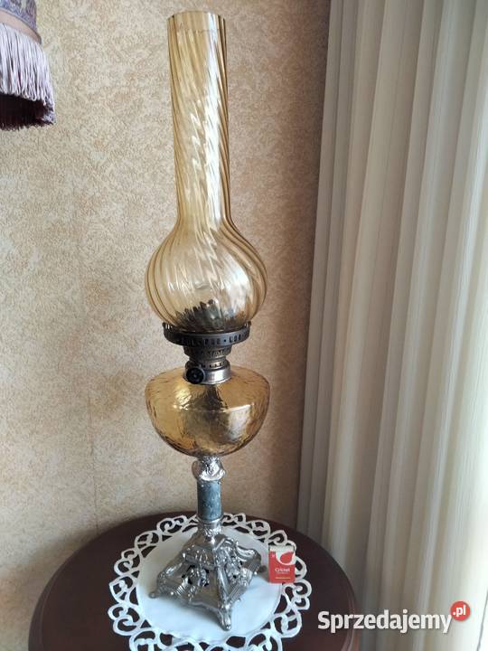 Stara duża 100 sprawna lampa naftowaolejowa 72