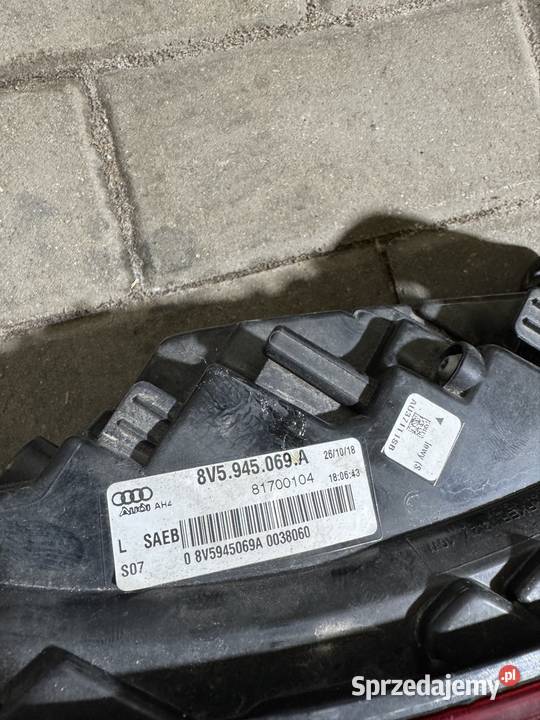 Lampy tył Audi a3 8v sedan lift USA Terespol