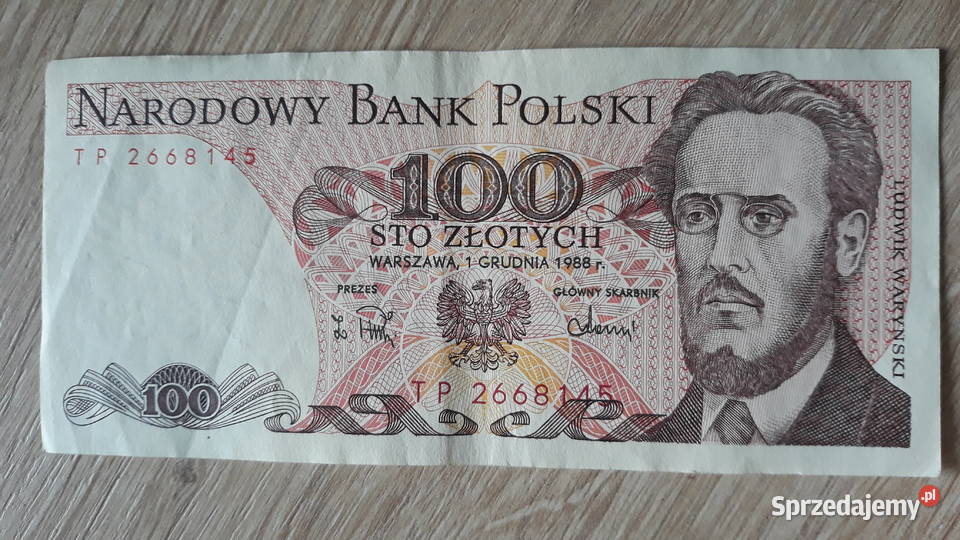100 złotych 1XII1988 seria TP 2 sprzedam