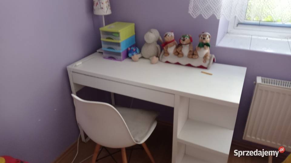 Biurko dla dziecka 7+ wraz z krzesełkiem, kolor biały