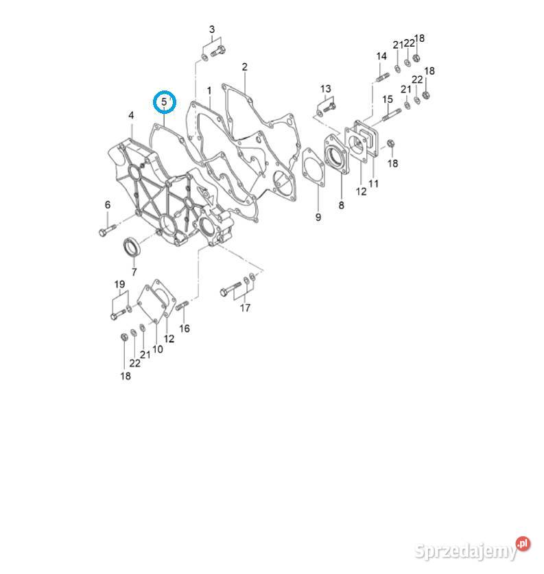 Uszczelka pokrywy rozrządu 40109217 LS Tractor podkarpackie Tajęcina