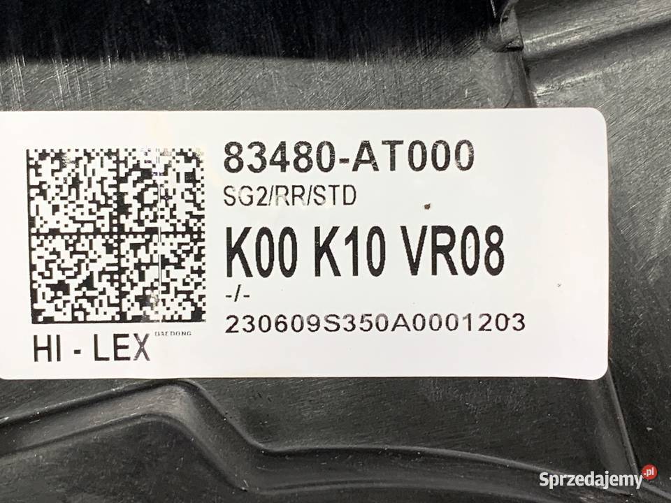 PODNOŚNIK SZYBY PRAWY TYŁ KIA NIRO II SG2