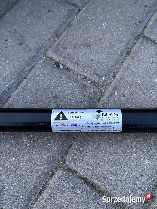 Bagażnik na 3 rowery na klapę