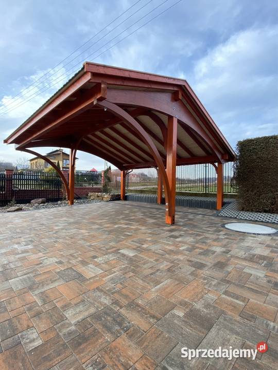 Carport wiata samochodowa garaż drewniany małopolskie Kraków