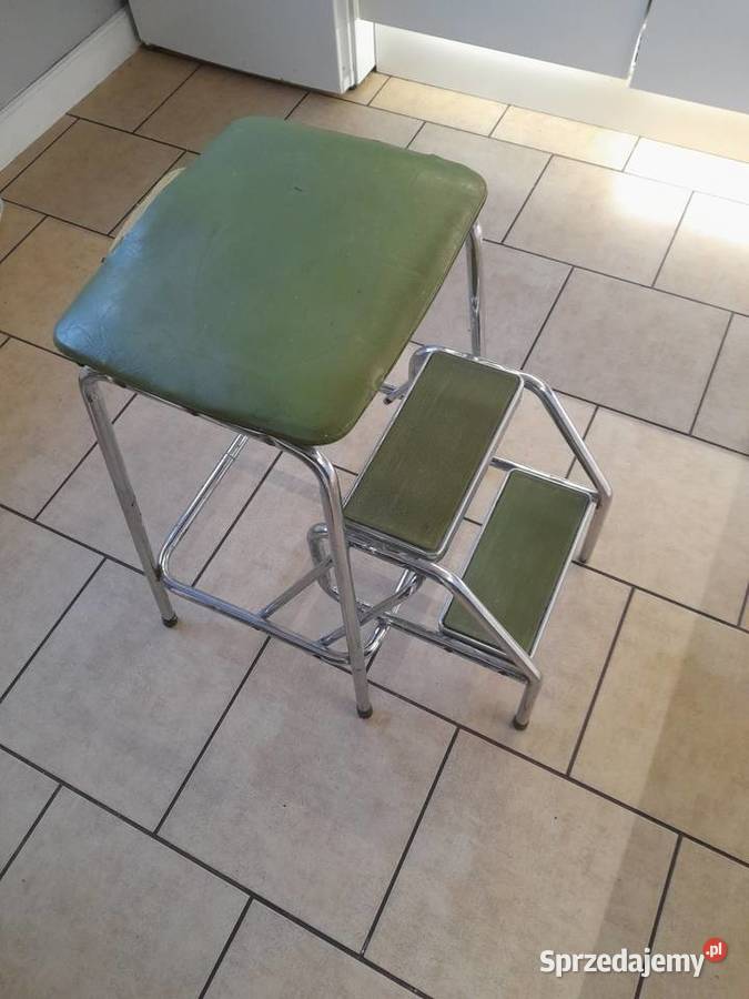 Sprzedam stary taboret z drabinką z lat 70 wielkopolskie sprzedam