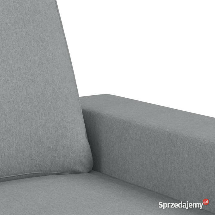 3osobowa sofa z podnóżkiem jasnoszara 180 Sofy i kanapy