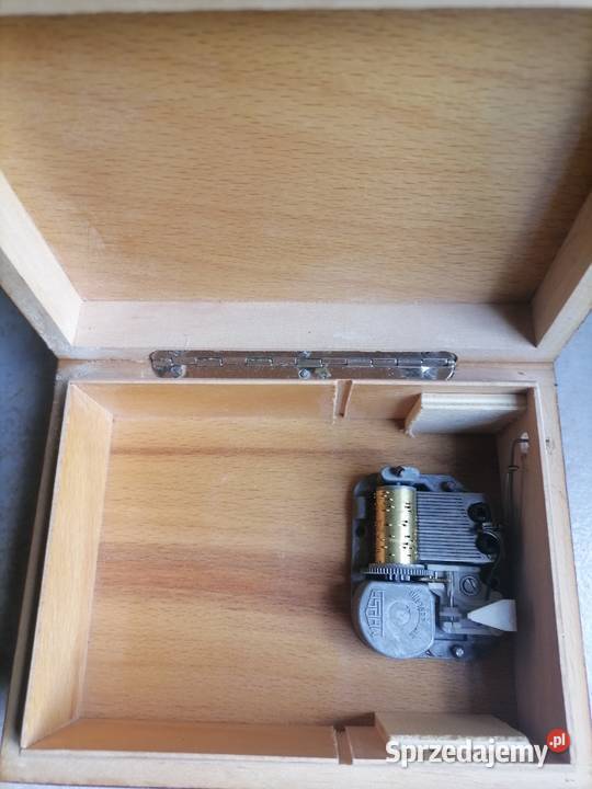 Stara szkatułka z pozytywka Szwajcaria Kraków