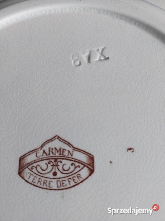 Talerz 4 Sarreguemines Porcelana i szkło Skwierzyna