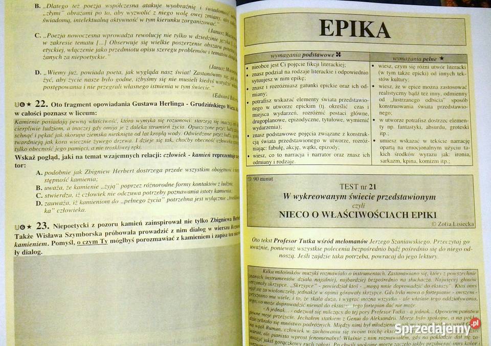 Przepustka do liceum Język polski Z Lisiecka K