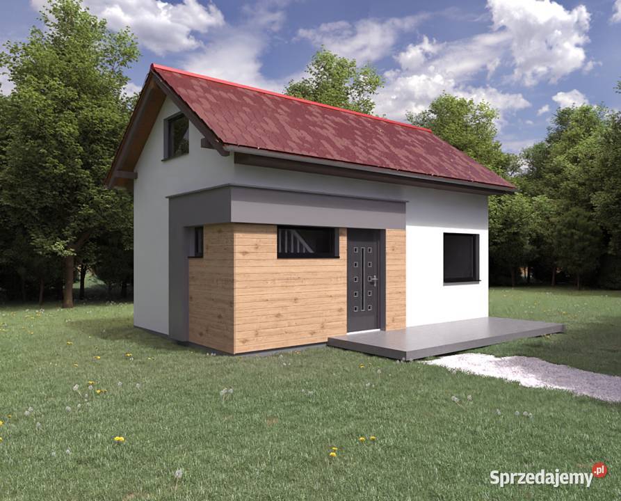 Projekt domu ZG27 na zgłoszenie bez pozwolenia śląskie Sosnowiec sprzedam