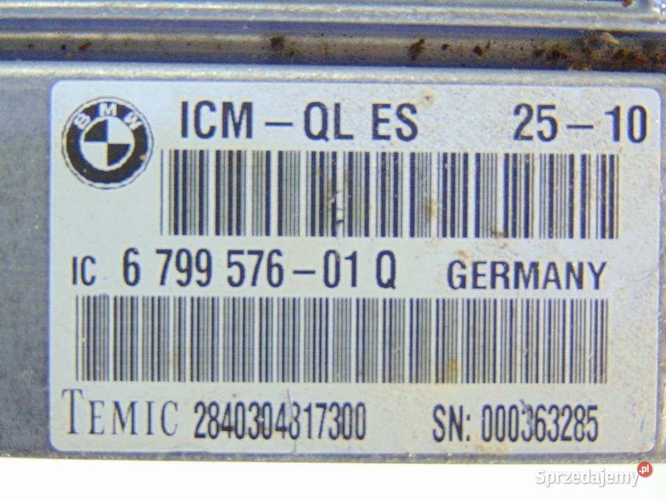 MODUŁ STEROWNIK ICM BMW F10 6799576 osobowe Motoryzacja