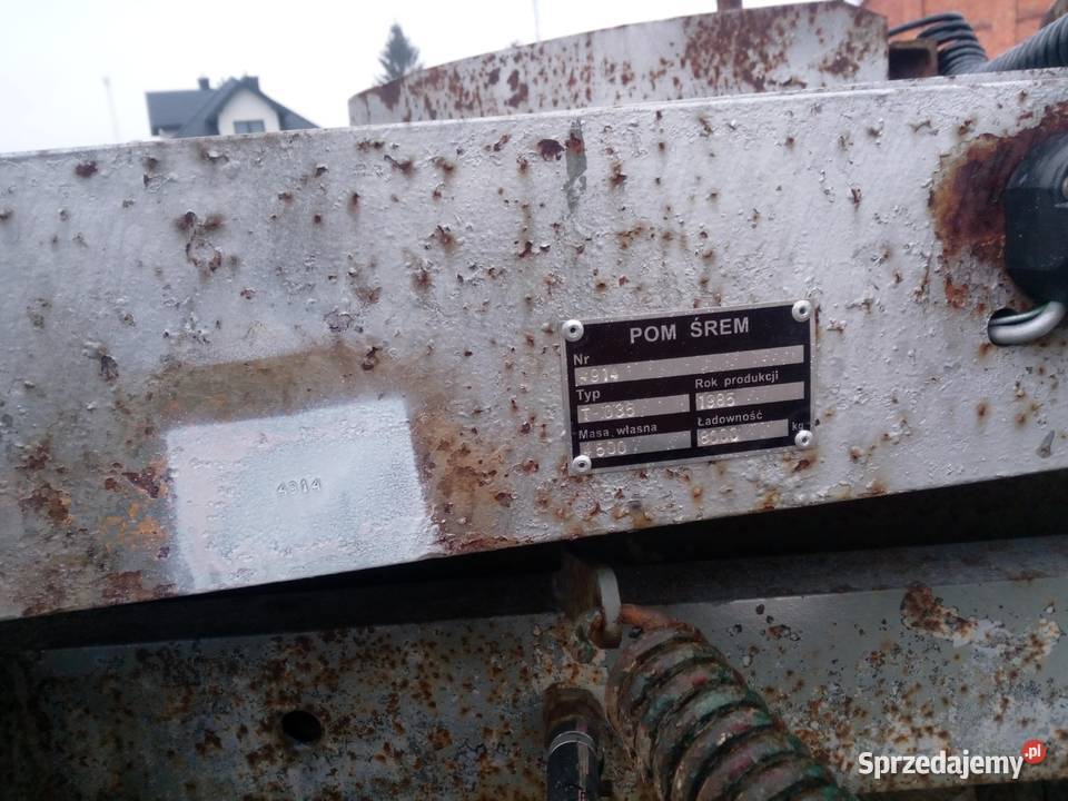 przyczepa niskopodwoziowa pom srem sprzedam