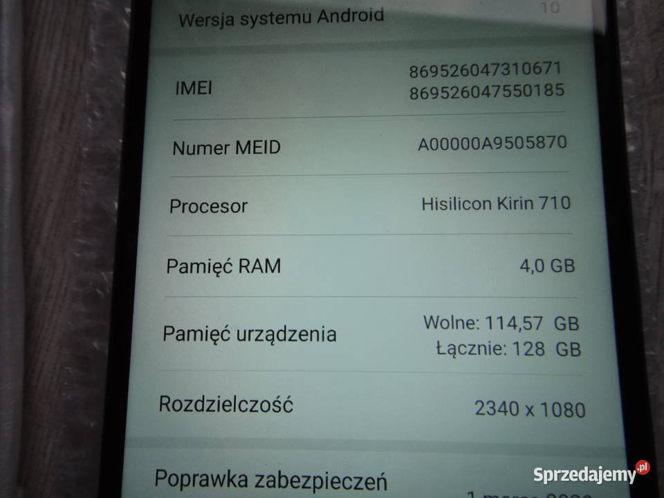 Huawei P Smart Plus POTLX3 1284GB Kraków sprzedam