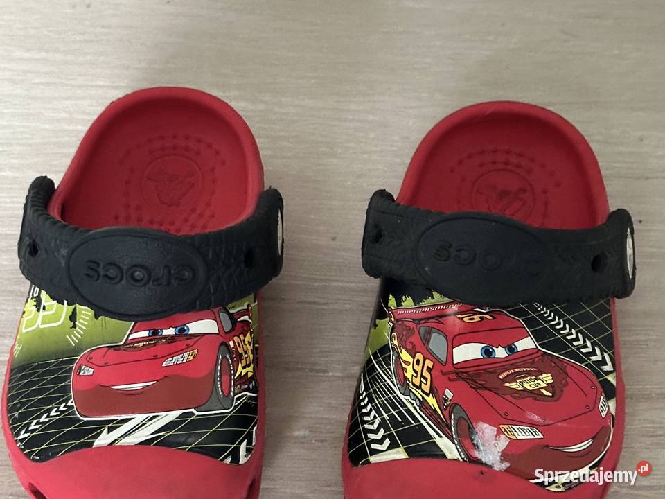 Clapki dziecięce Crocs Cars Lightning McQueen 14cm Łódź