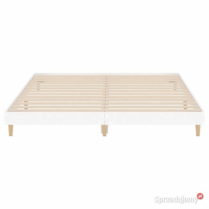 Rama łóżka biała materiał drewnopochodny 140x200 Warszawa