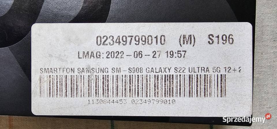 SAMSUNG GALAXY S22 ULTRA 256 Gb Telefony i Akcesoria sprzedam