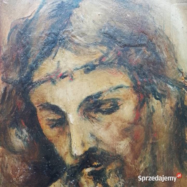 Stary Obraz olejny ręcznie malowany Dzierżoniów