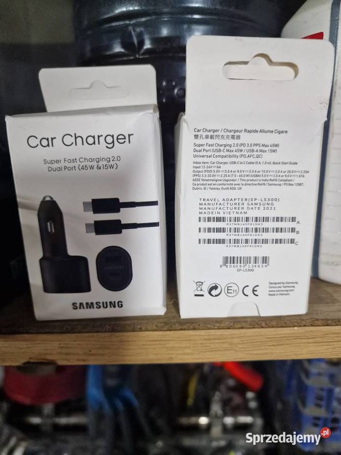 Ładowarka samochodowa Samsung Ładowarki samochodowe Laryszów sprzedam