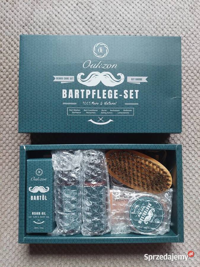 Oukzon nowy zestaw do pielęgnacji brody 9 elem Kraków