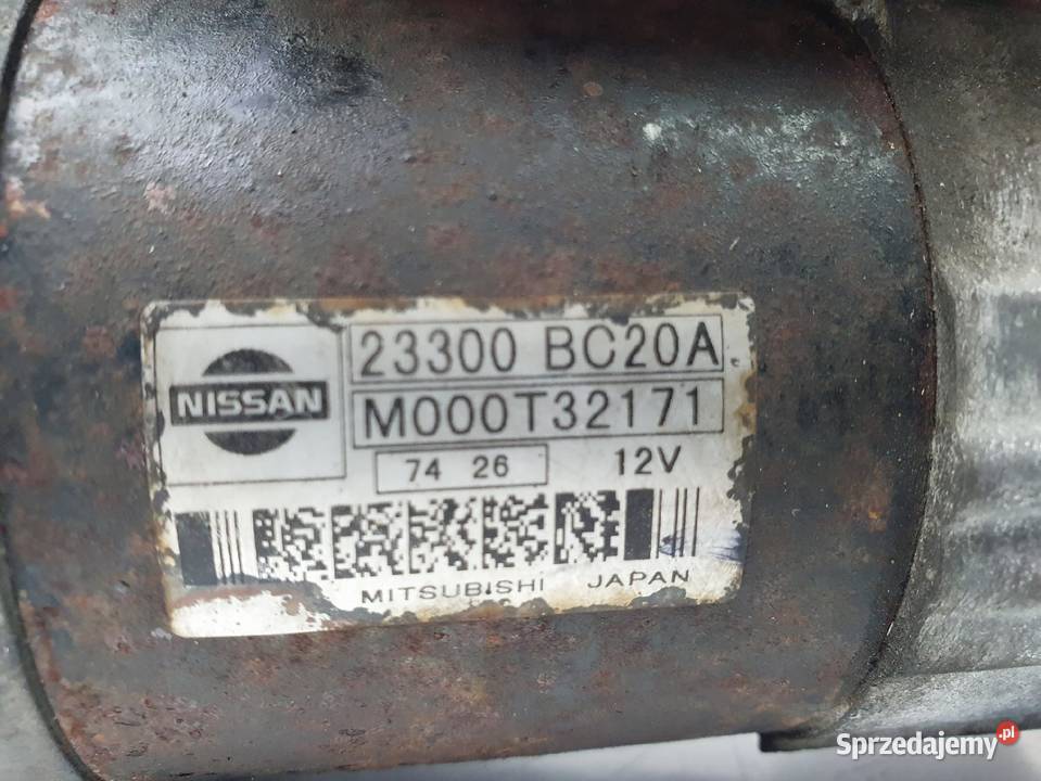 ROZRUSZNIK Nissan Qashqai 16 16v Mitsubishi lubelskie Chełm sprzedam