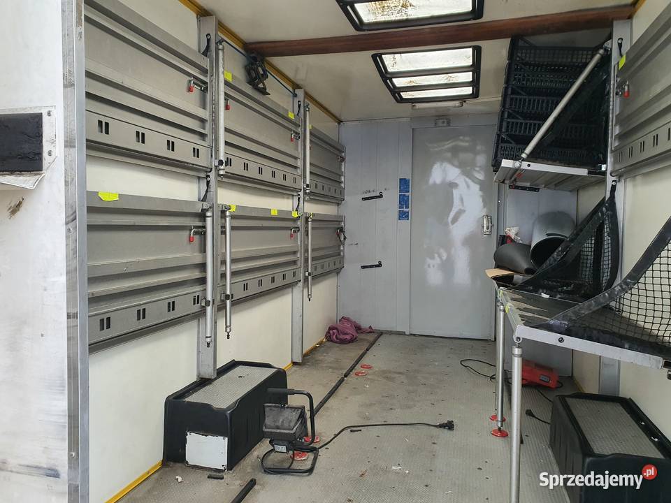 Zabudowa kogel kurier półki bus serwisowa