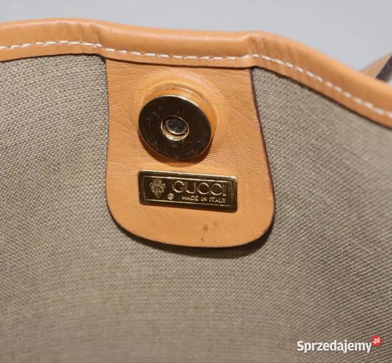 Oryginalna GUCCI Micro GG Canvas Web Sherry sprzedam