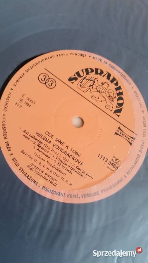 Helena Vondrackova ode mne k tobe 1984 Supraphon Puławy