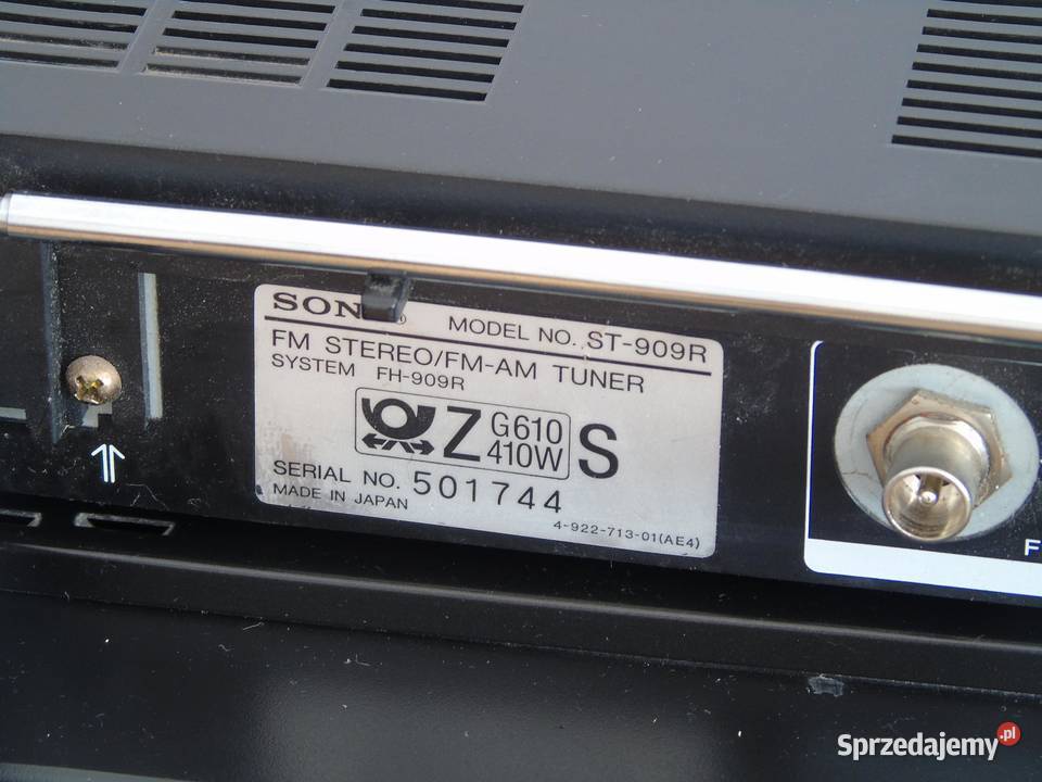 Tuner i magnetofon Sony ST909R dwa segmenty Jasło