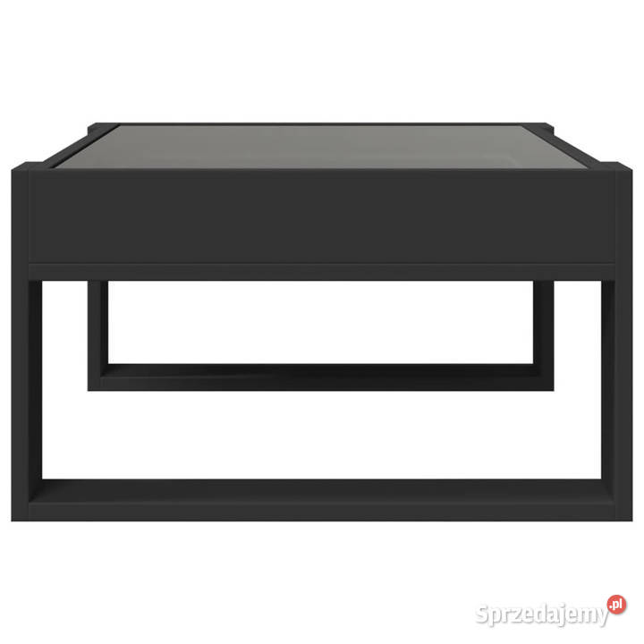 Stolik kawowy z LED Infinity czarny 70x53x30 Warszawa sprzedam