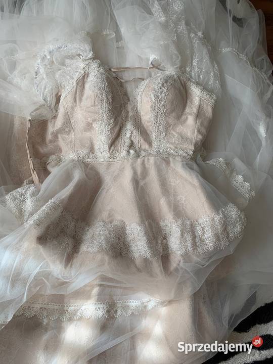 Suknia ślubna boho ROMANTIC 36 S 38 M dolnośląskie Jelenia Góra
